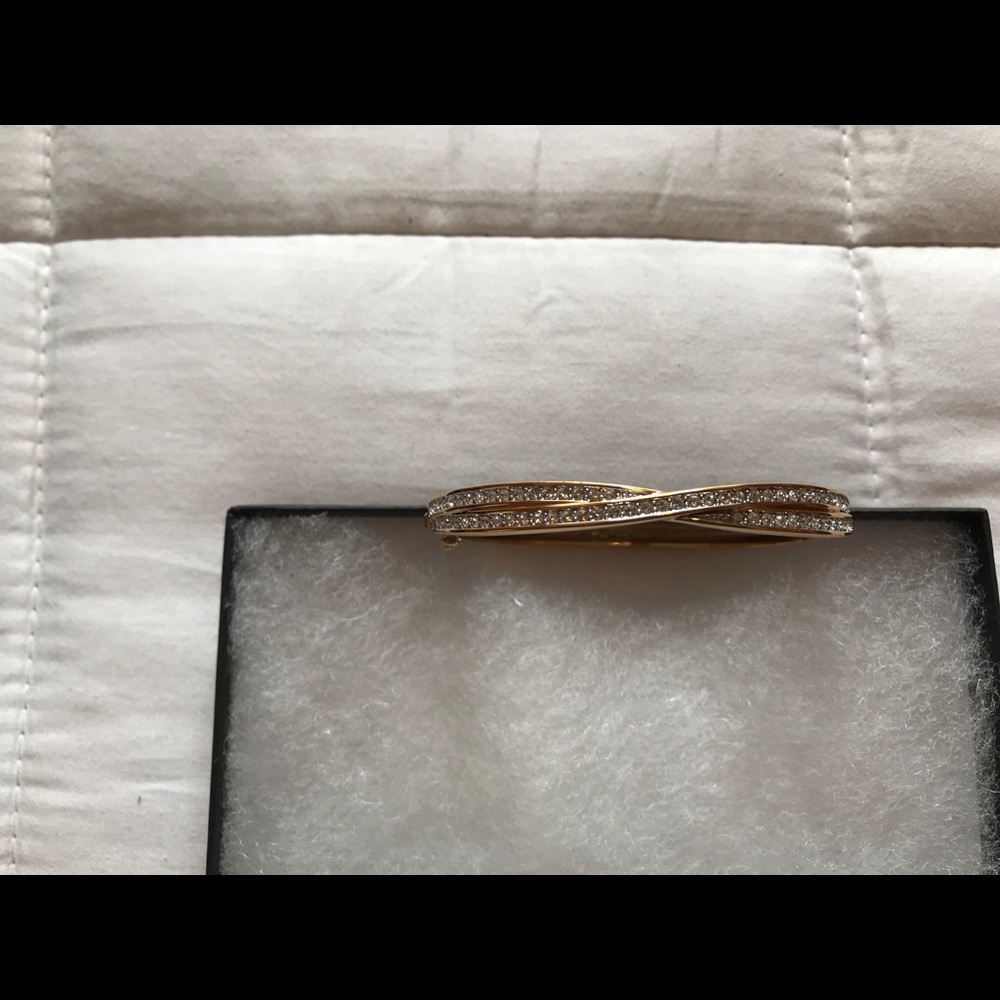 Swarovski Crystal Gold Bangle